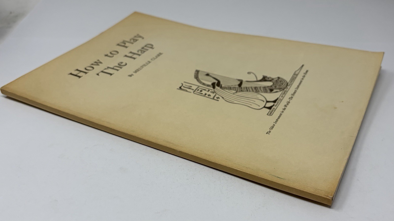 How To Play The Harp by Melville Clark Paperback Book Vintage