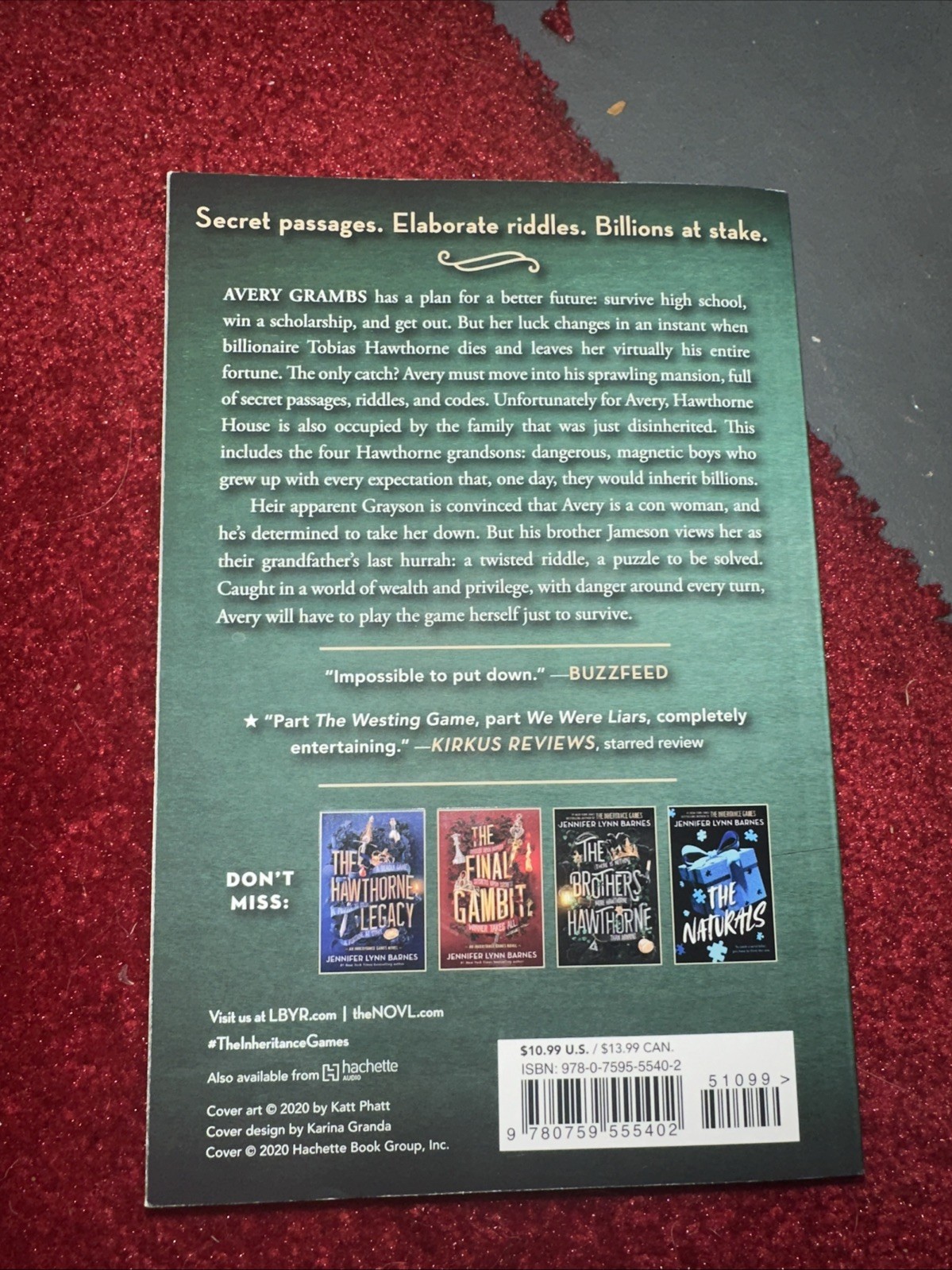 The Inheritance Games Jennifer Lynn Barnes Paperback Edition