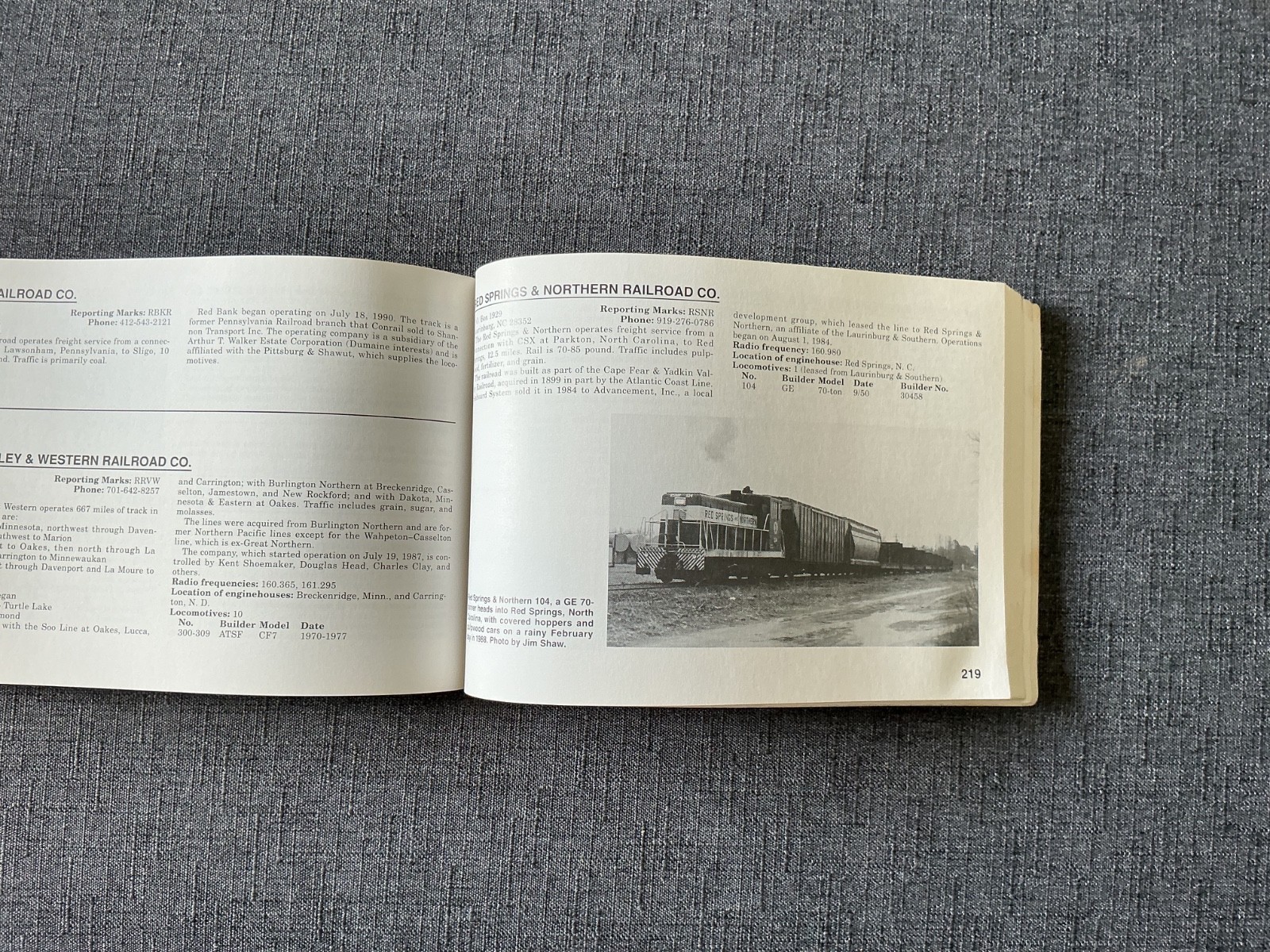 1991 Lewis AMERICAN SHORTLINE RAILWAY GUIDE 4th Ed’n Trainspotting reference tpb