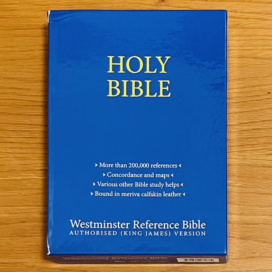Westminster Reference Bible Premium Calfskin Leather Cover KJV (TBS) *BRAND NEW*