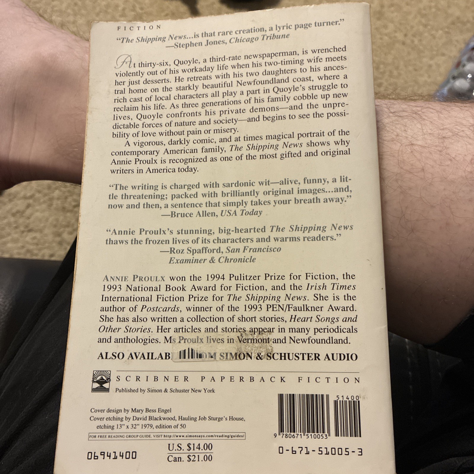 The Shipping News by Annie Proulx (1994, Trade Paperback)