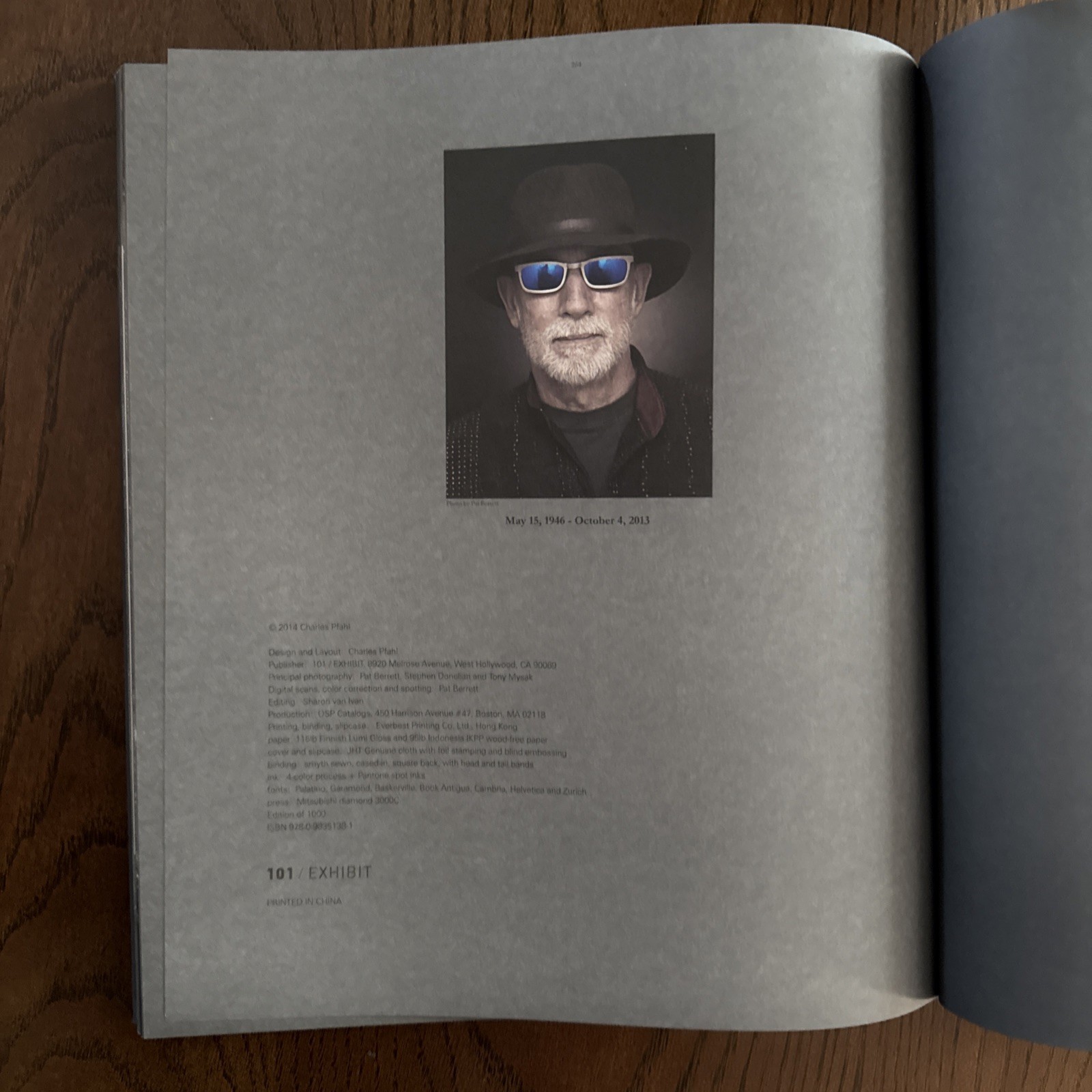 CHARLES PFAHL MONOGRAPH 2015 Limited Editon Of 1000
