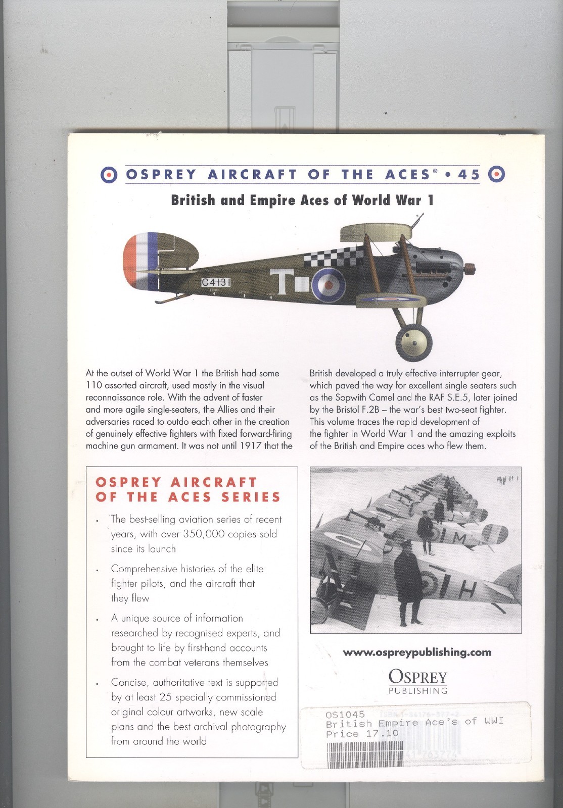 Osprey-WWI-History-Aviation-British and Empire Aces-Units-Colors-Guide!