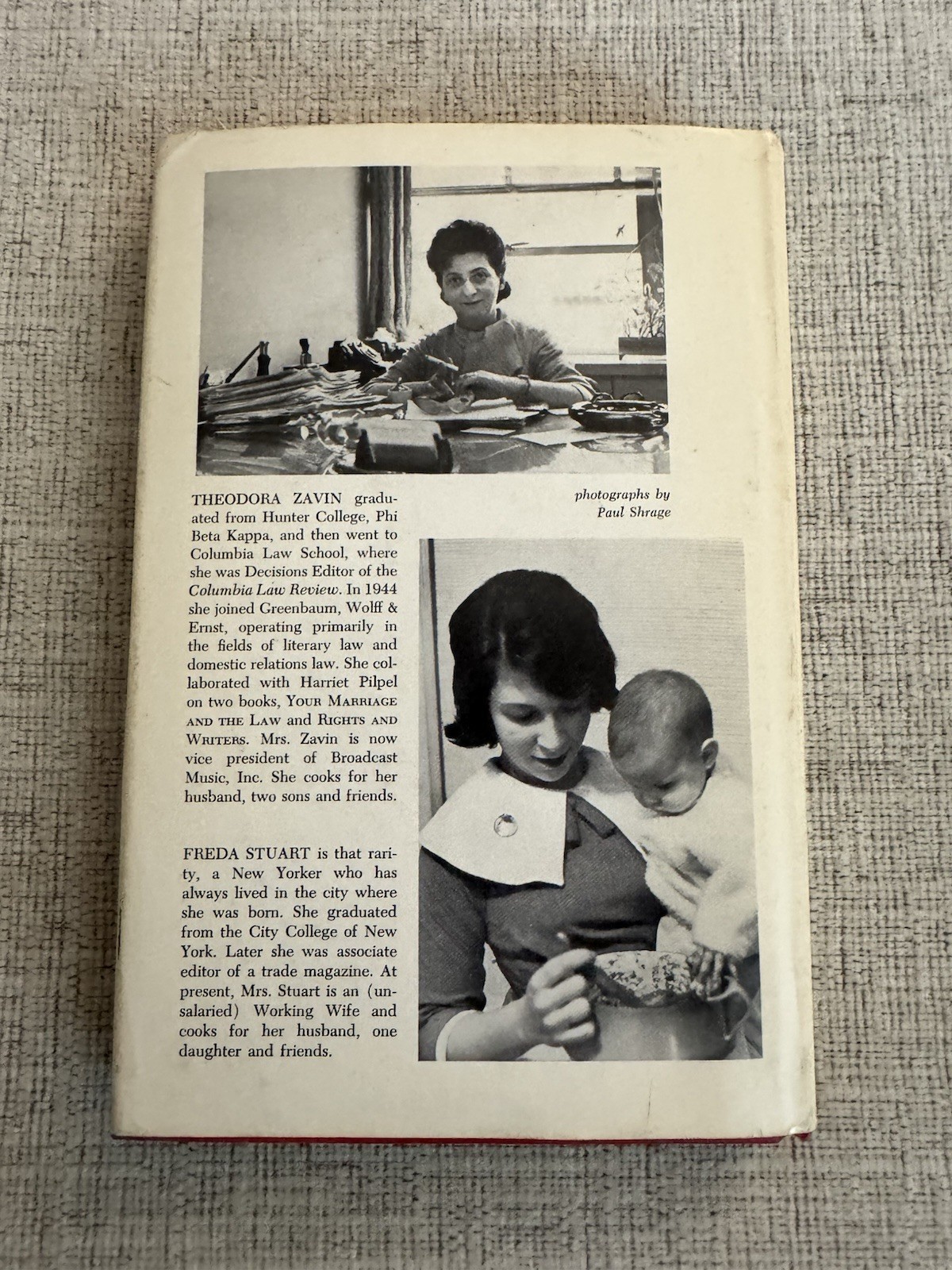 Working Wives Cook Book Zavin Stuart 1963 HC DJ Vintage Make Ahead