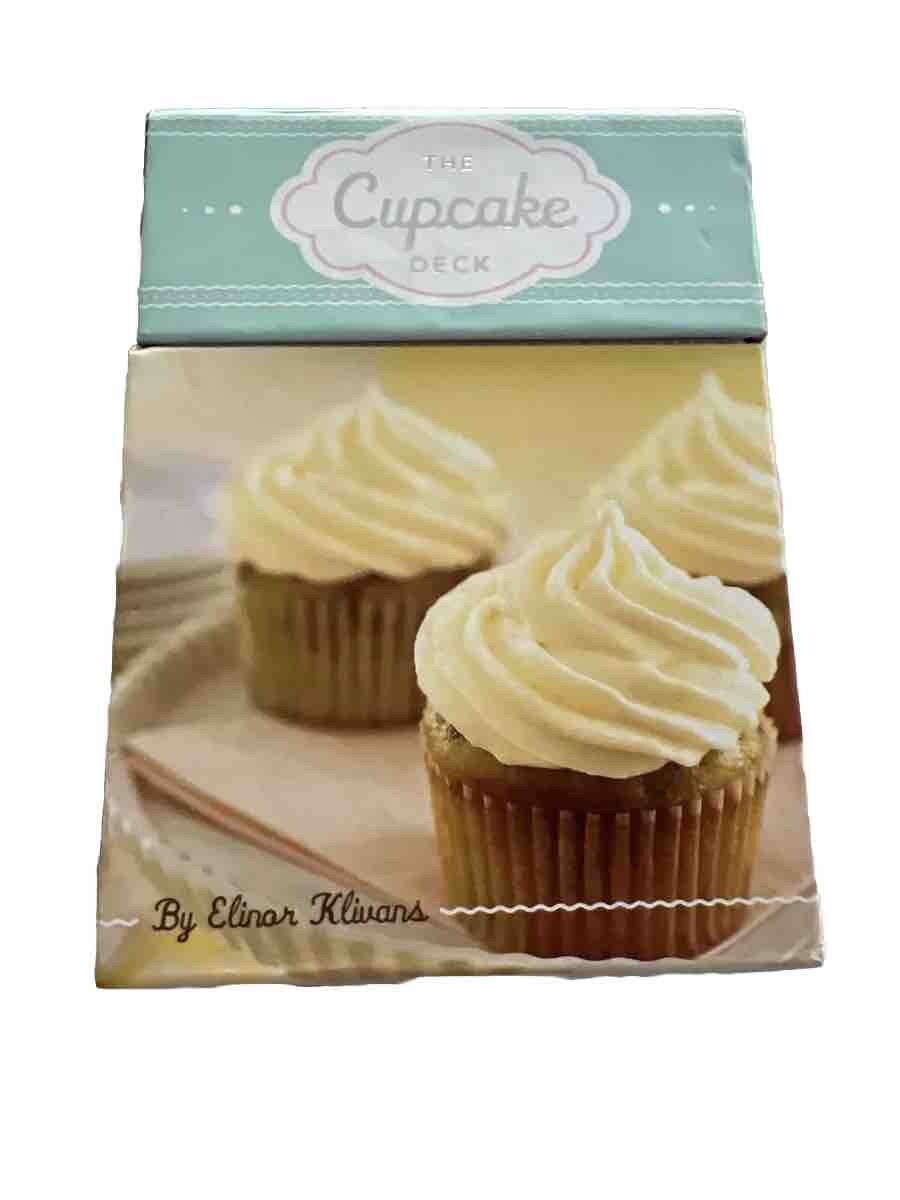 The Cupcake Deck by Elinor Klivans 25 Cupcake Recipe Cards W/Photos & Hard Case