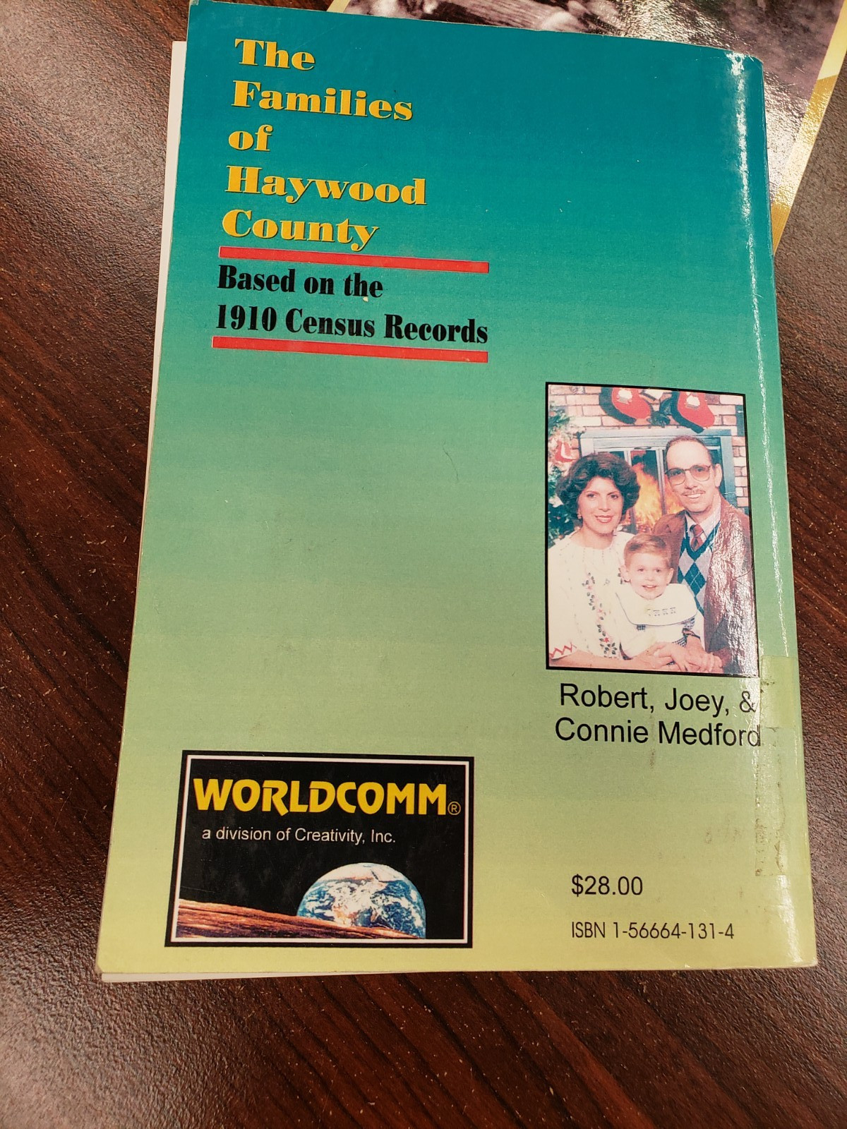 FAMILIES of HAYWOOD Co, NC 1910 CENSUS, by Medford 1998 USED Book 505 pages