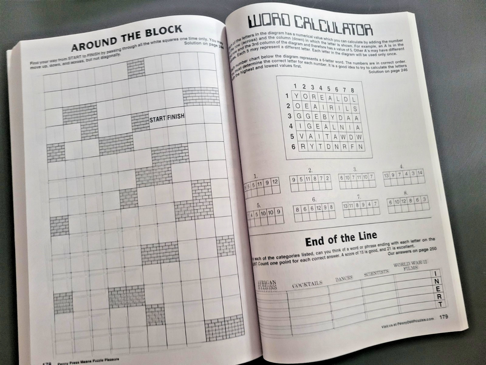 Lot of 2 Classic Variety Puzzles Plus Crosswords by Penny Press – Jumbo Specials