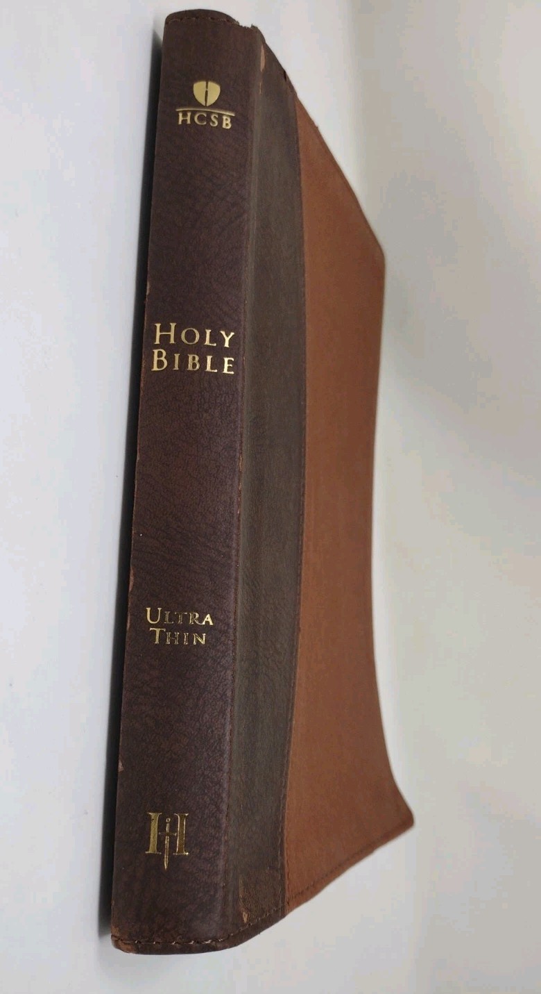 HCSB Ultrathin Reference Bible, Dark Brown/Brown Simulated Leather (no boxed)