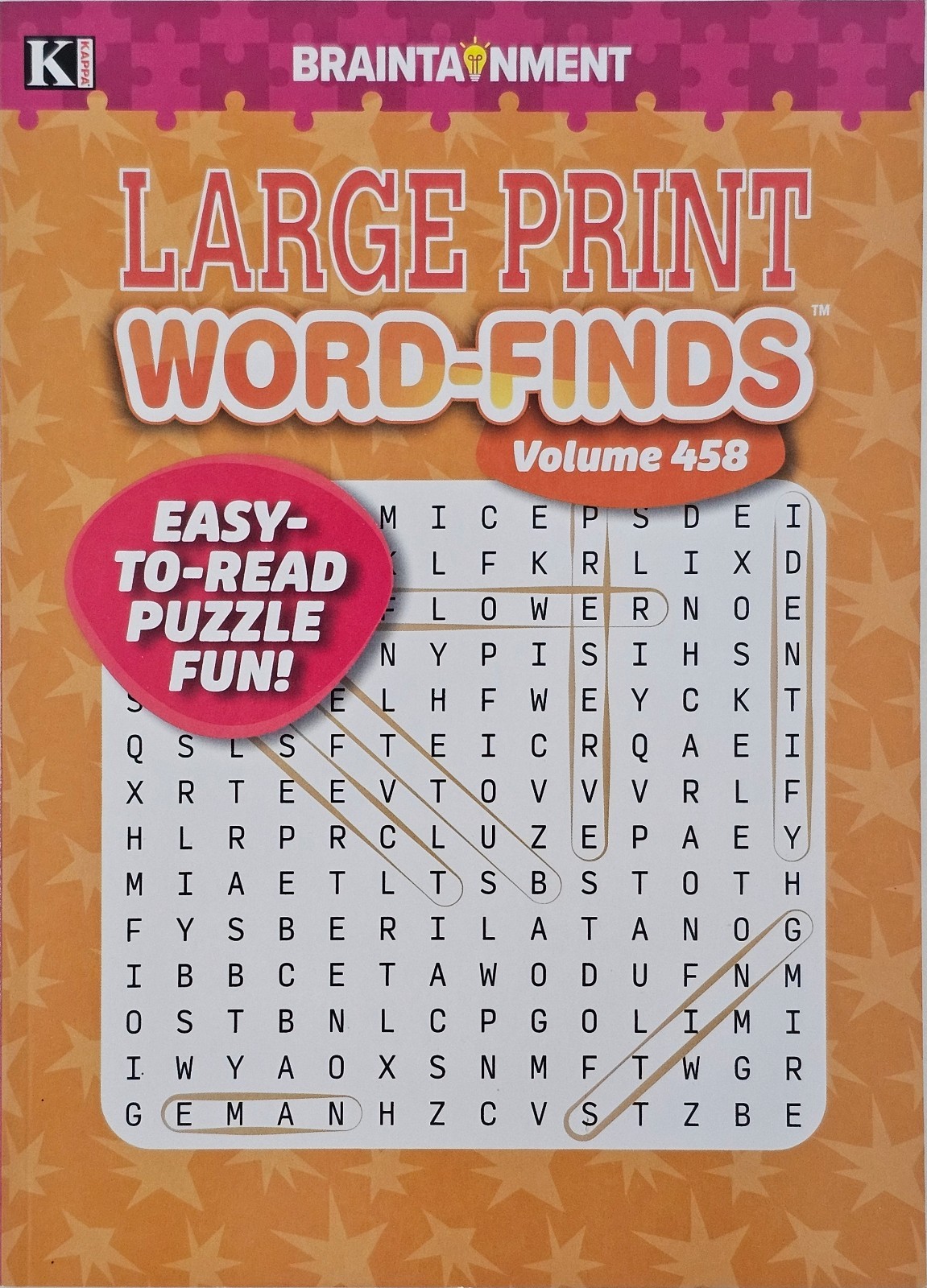10 New Large Print Word-Finds Puzzle Books Kappa Games Vol#454-474 ~ Search,Hunt
