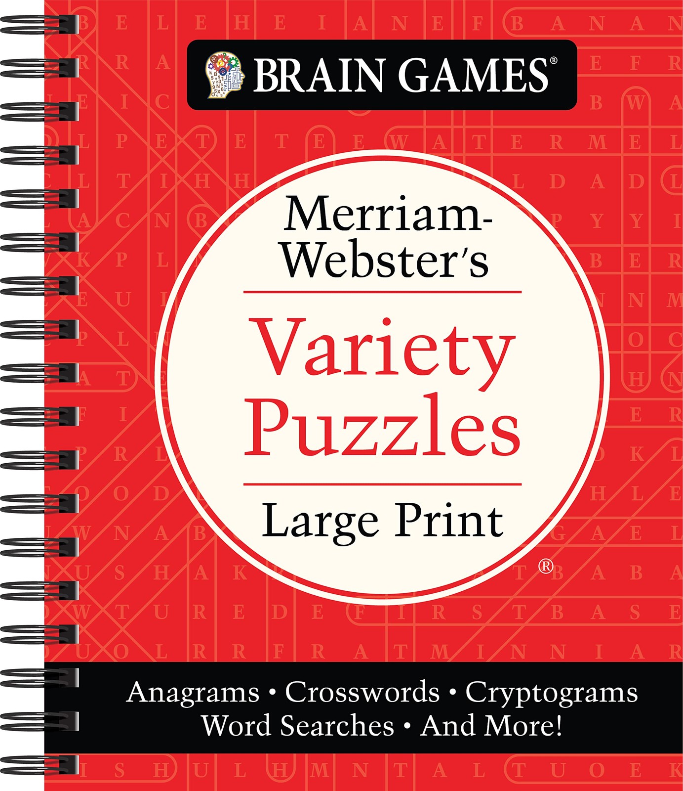 Brain Games – Merriam-Webster’s Variety Puzzles Large Print: Anagrams, Crossw…