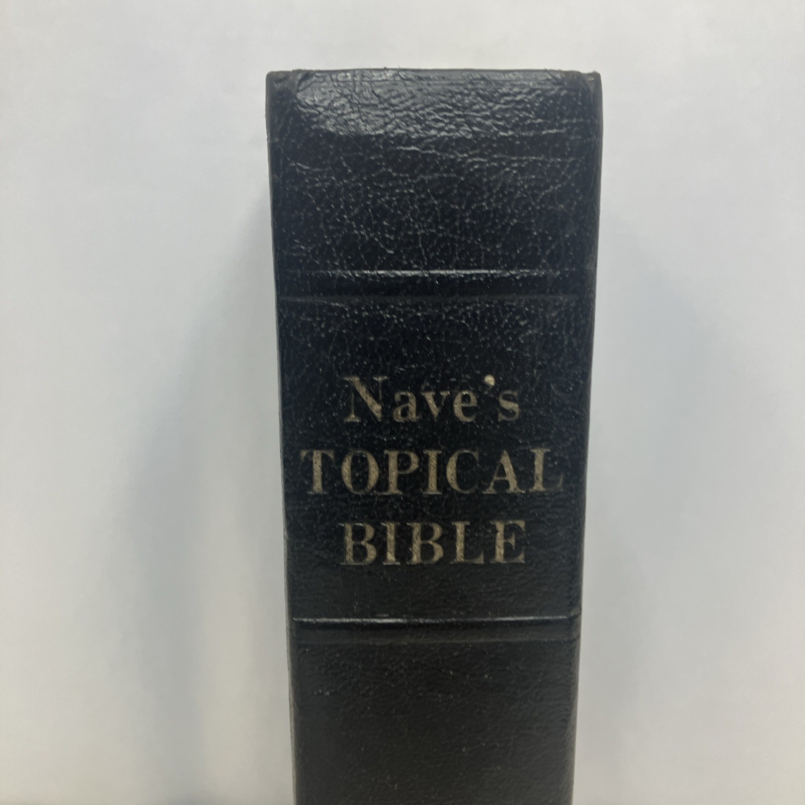 Nave’s Topical Bible Digest Black Leather Bound Thumb Indexed 1962 Southwestern
