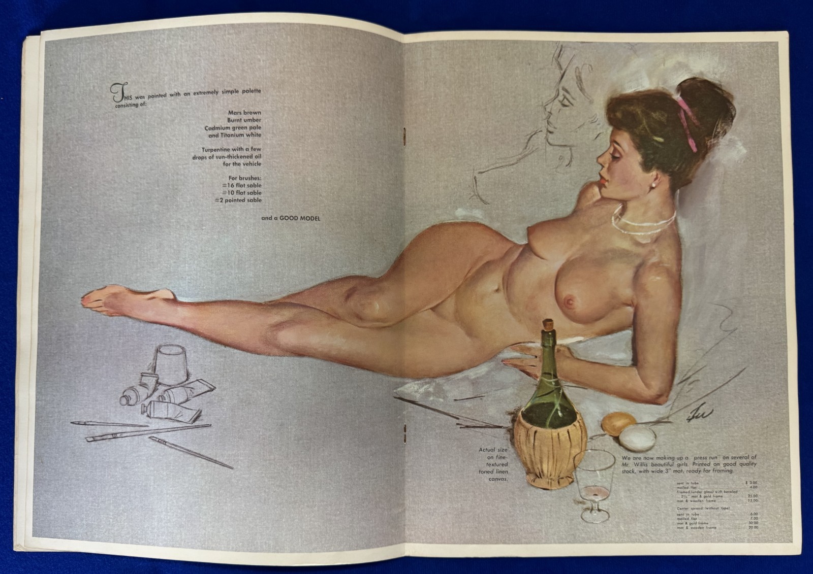 Vintage The Nude by Fritz Willis-Drawing & Painting -Walter T. Foster Art Series
