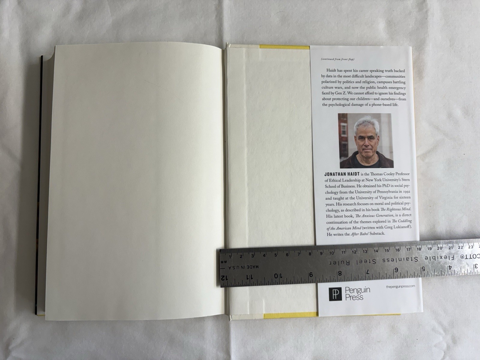 The Anxious Generation By Jonathan Haidt- New, Hardcover With Dust Jacket