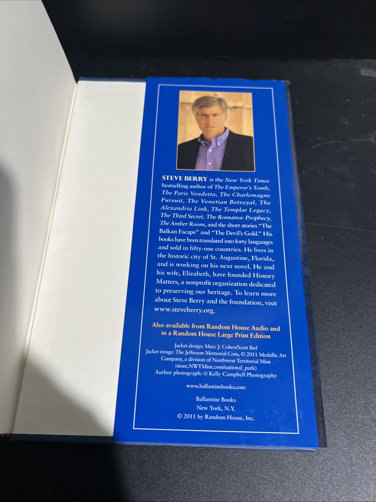 SIGNED 1st/1st The Jefferson Key by Steve Berry HC DJ 2011 Cotton Malone
