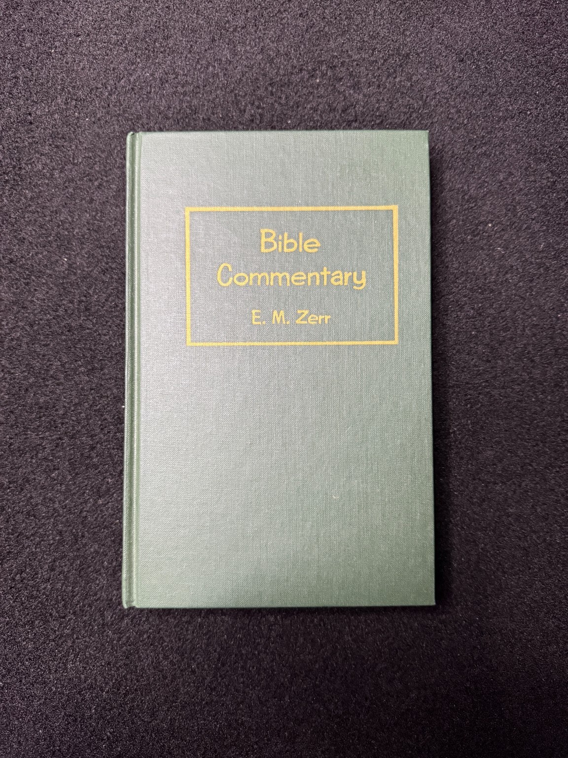 Bible Commentary Vol 3 E M Zerr 1954 Psalms Proverbs Isaiah Hardcover
