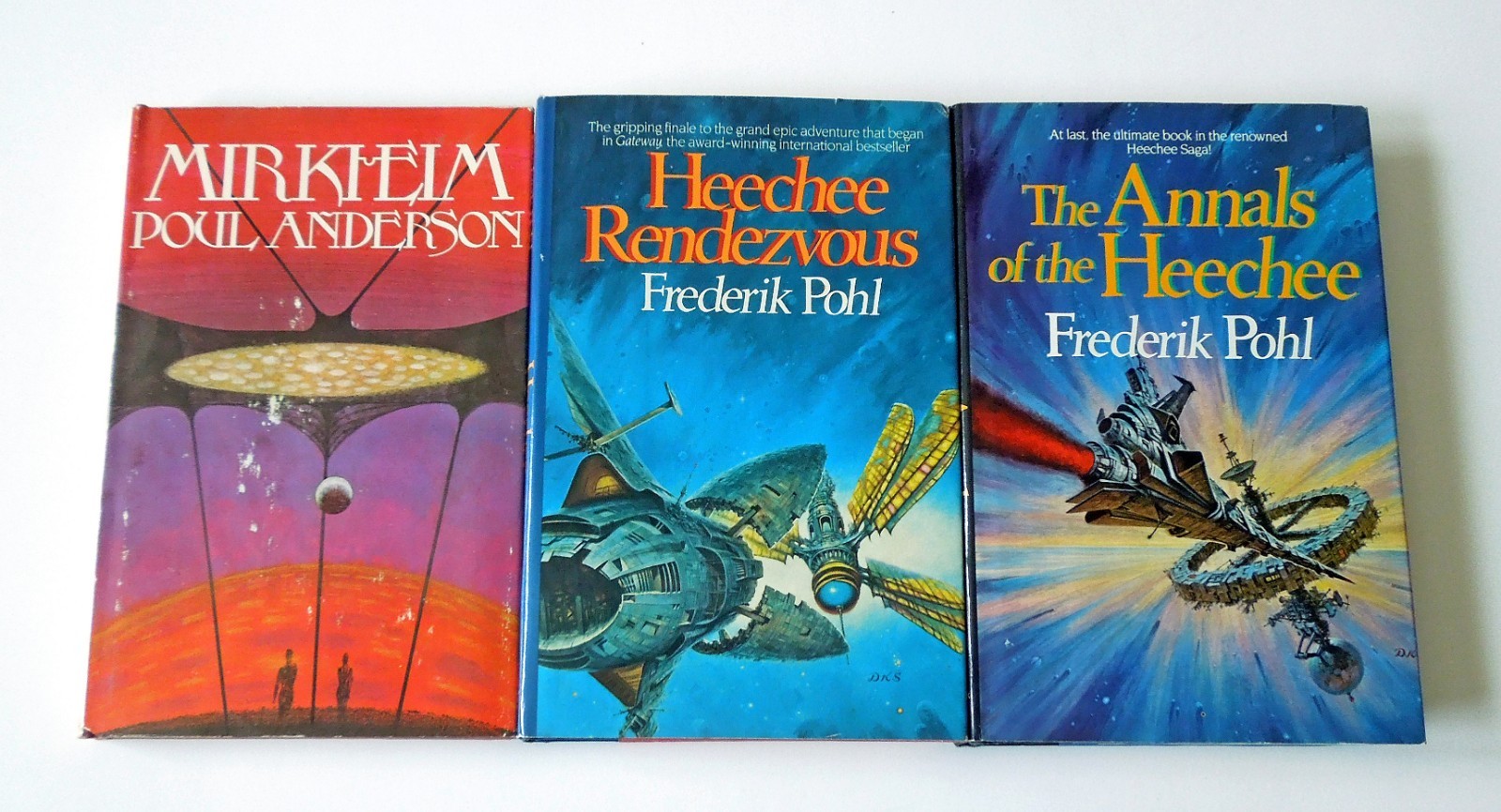 Lot of 34 Sci-fi/Fantasy Hardcover Books: Wolfe, Norton, Bradbury & others!
