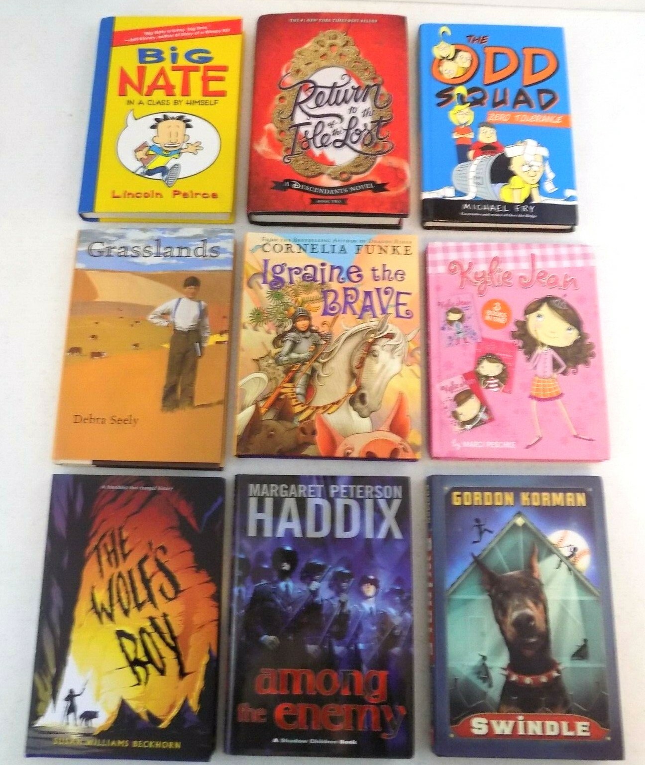 Lot Of 9 Misc. Children’s Books~Disney~Scholastic Press~The Wolf’s Boy~Swindle