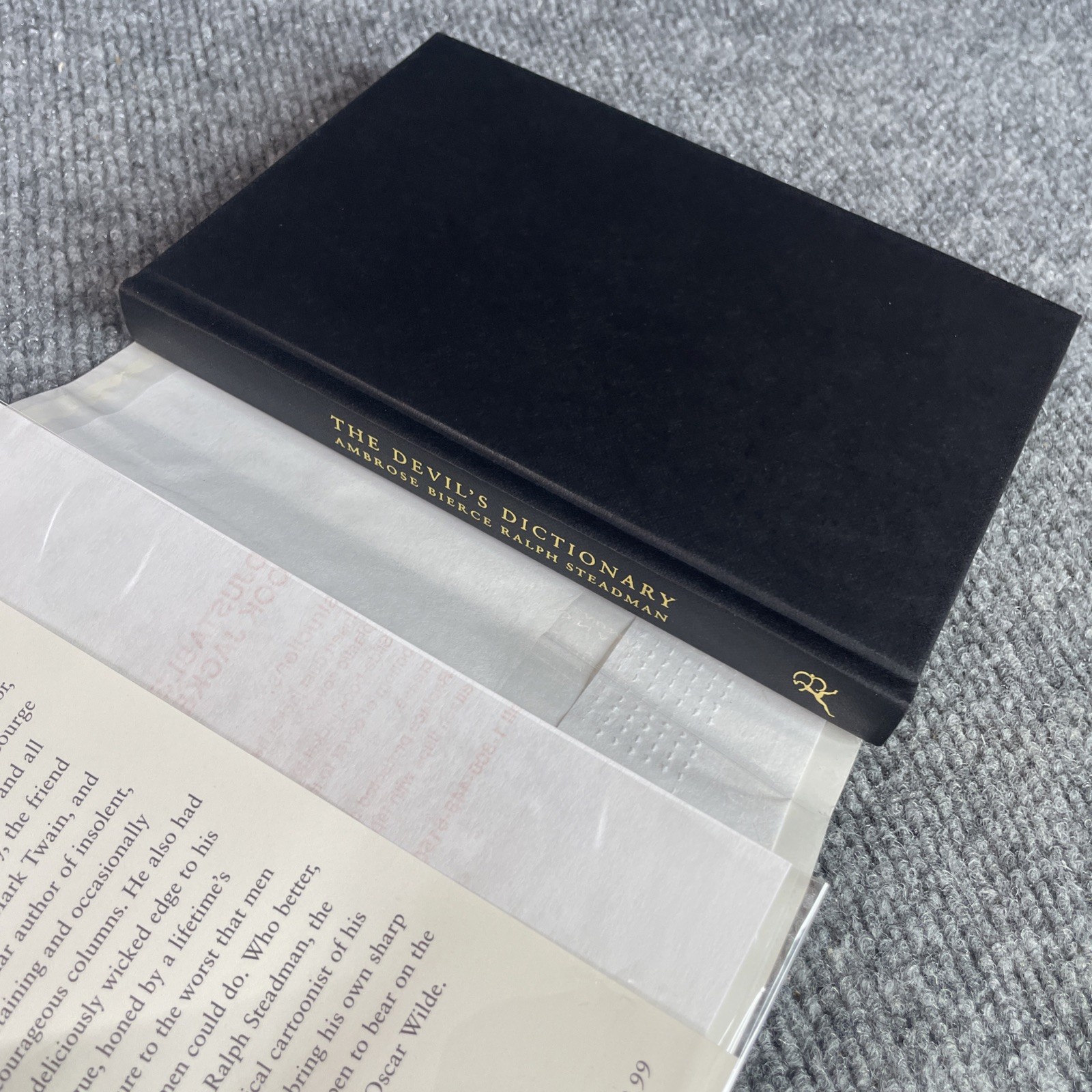 The Devil’s Dictionary by Ambrose Bierce Ralph Steadman HCDJ