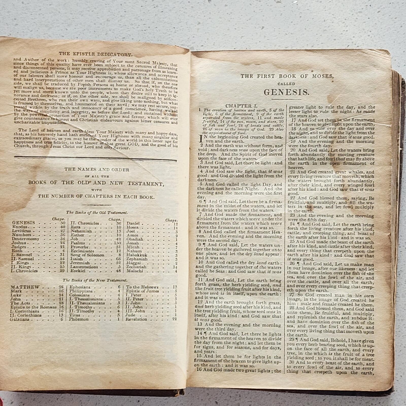 Antique c1860s Victorian Holy Bible Leather Bound Pocket Edition with Gilt Edges