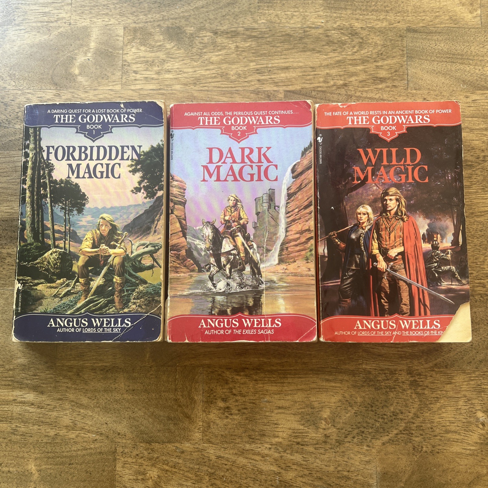 ANGUS WELLS – The Godwars: Volumes 1-3 / ONE OWNER – FREE SAME DAY SHIPPING