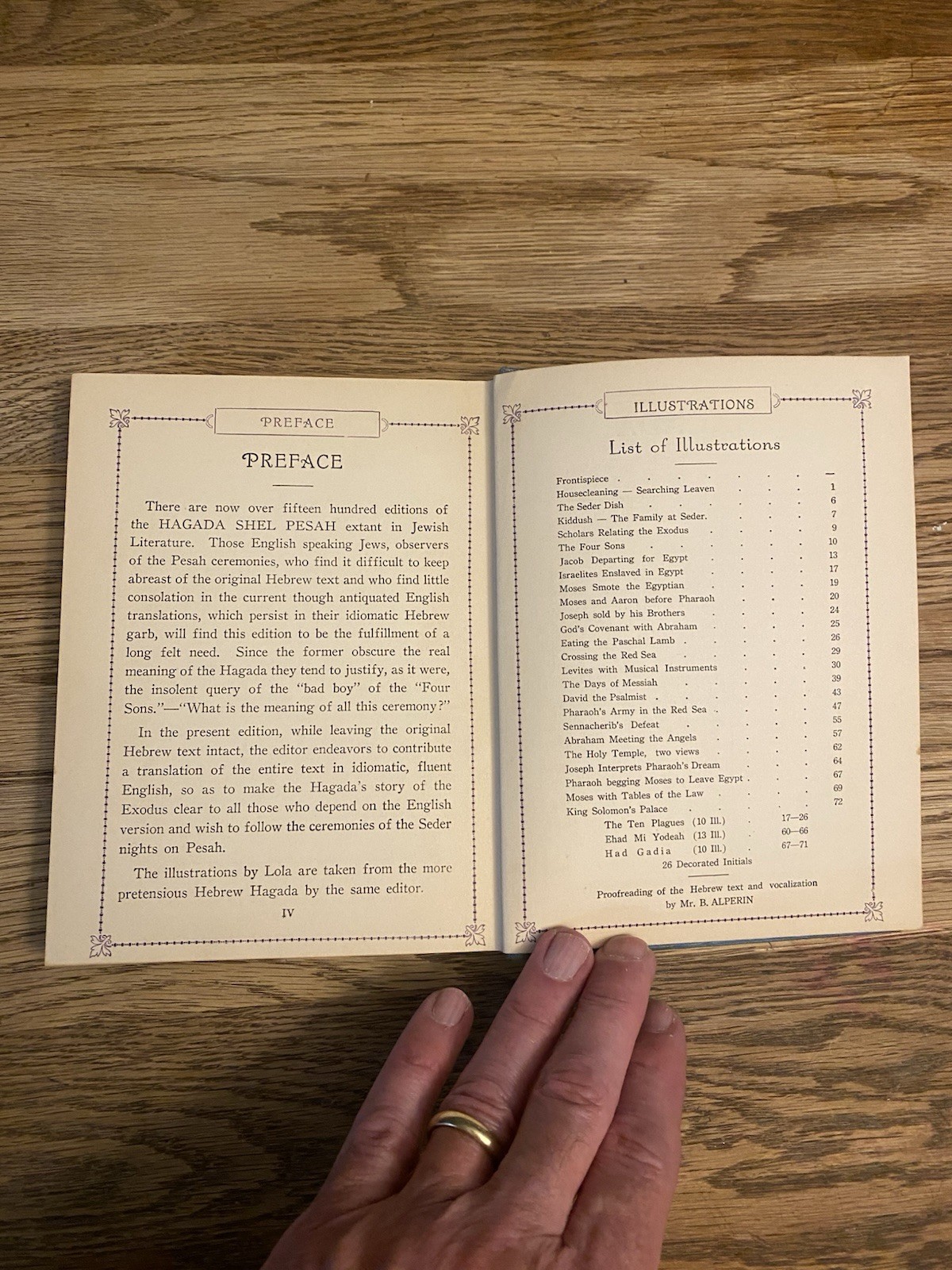 1928 Hebrew-English Hagada With English Translation J.D. Eisenstein Illustrated