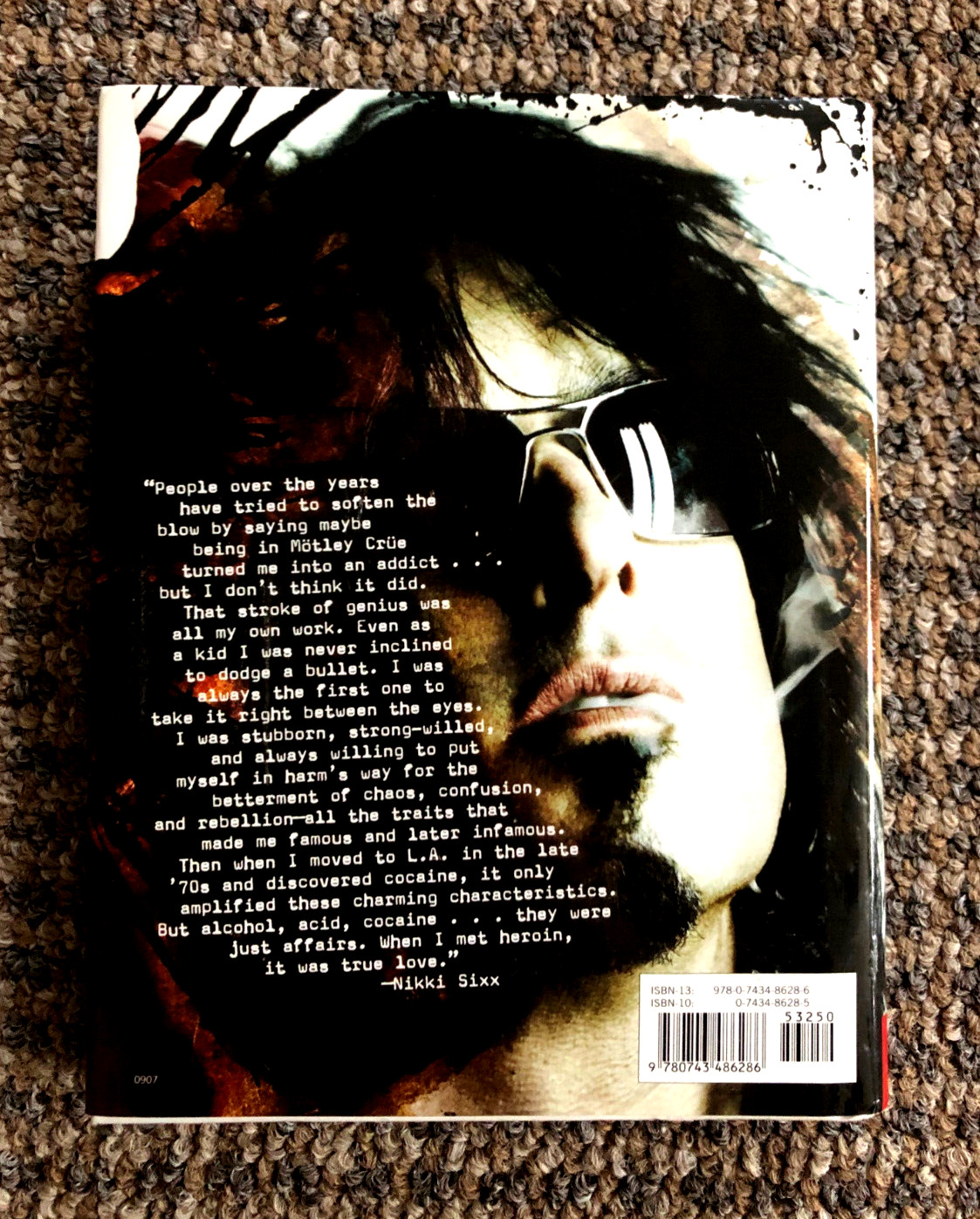 SIGNED Motley Crue’s Nikki Sixx’s “Heroin Diaries, ” Memoir of a Shattered Year