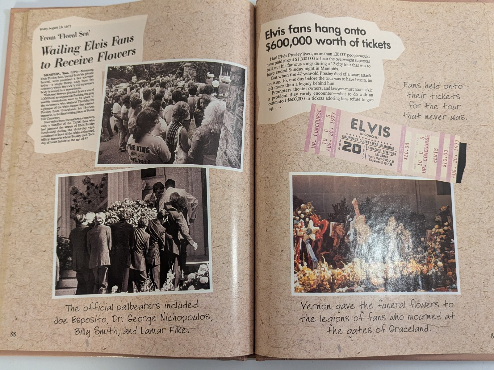 1998 ELVIS PRESLEY Album Hardcover Book 92 Pages History from 50’s 60’s & 70’s