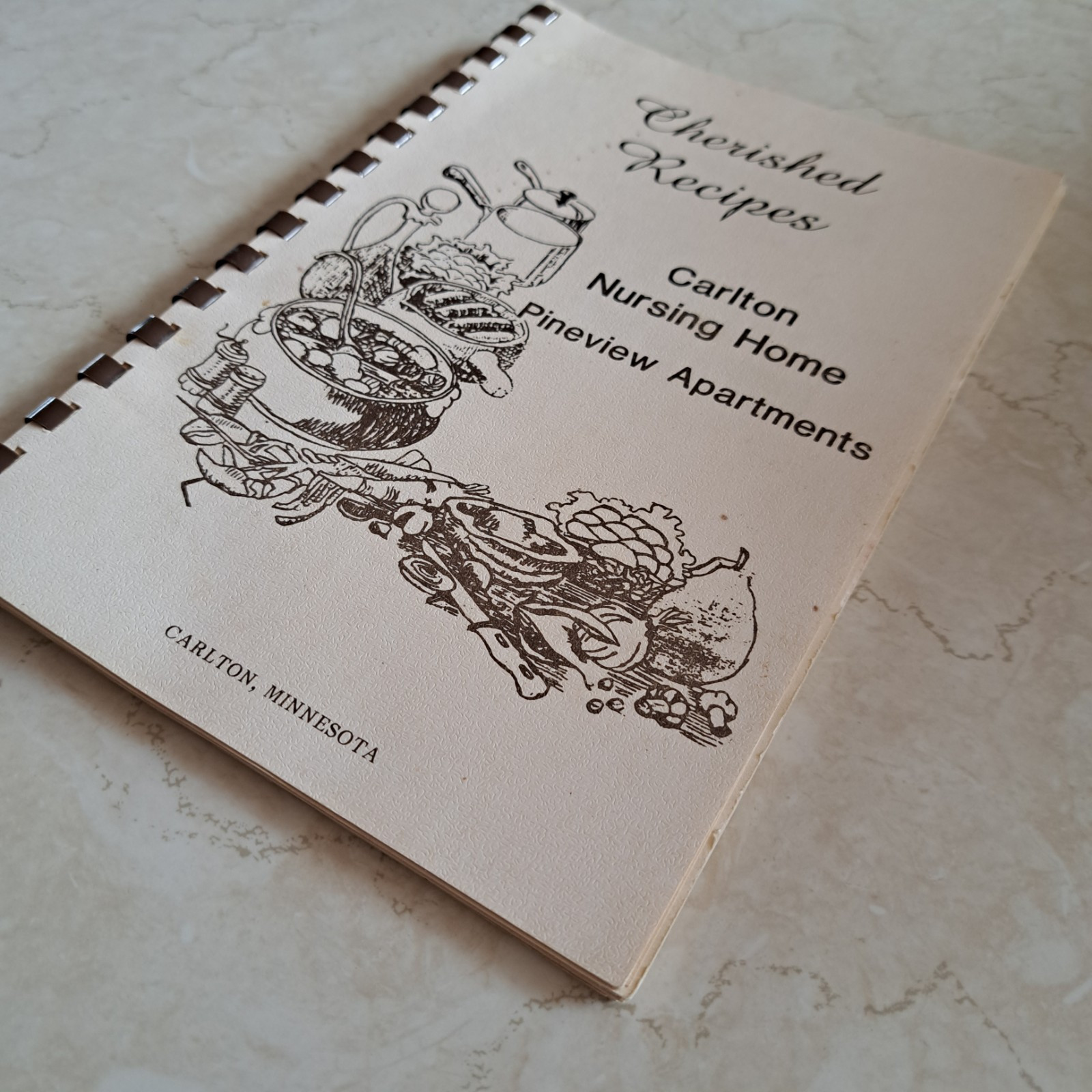 Cherished Recipes CARLTON MN NURSING HOME PINEVIEW APPARTMENTS COOKBOOK