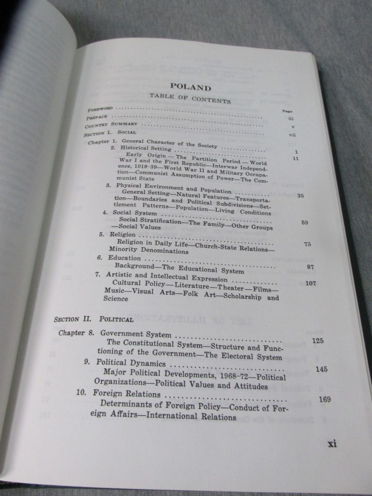AREA HANDBOOK FOR POLAND 1973 DA PAM 550-162 Hardback