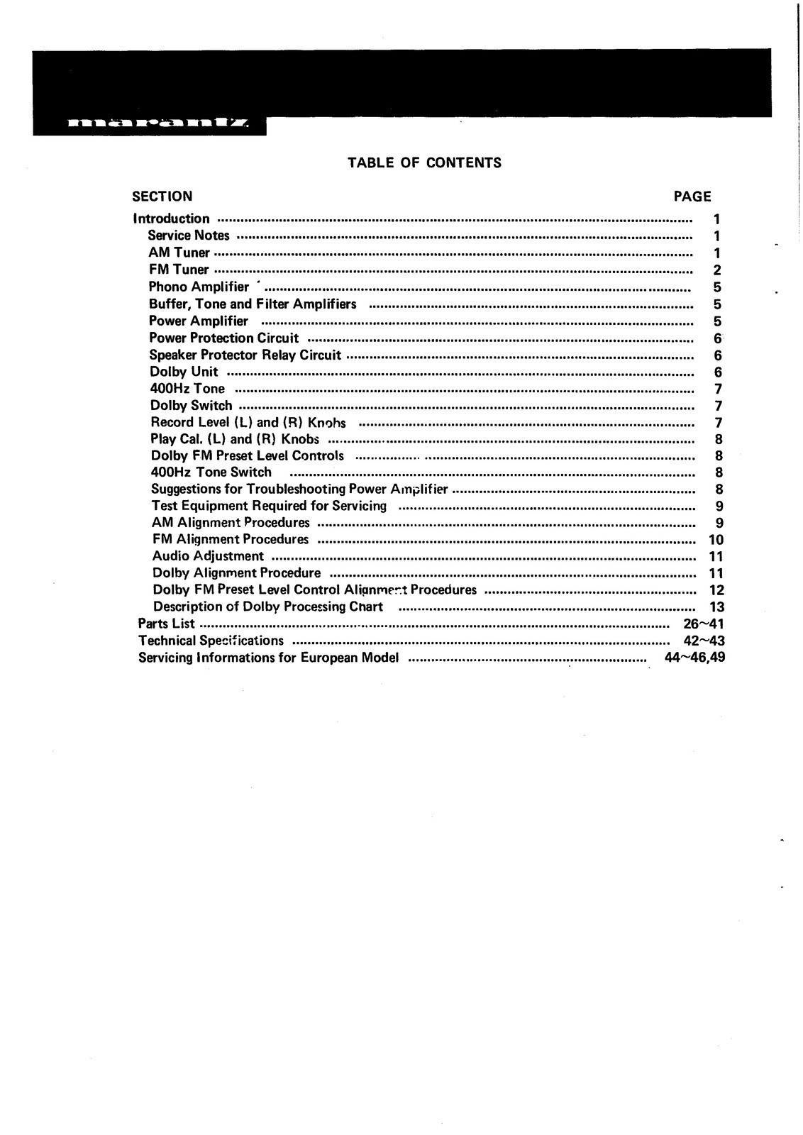 MARANTZ 2325 RECEIVER SERVICE MANUAL , BOUND, TOUGH COVERS, FOLDOUT DIAGRAMS