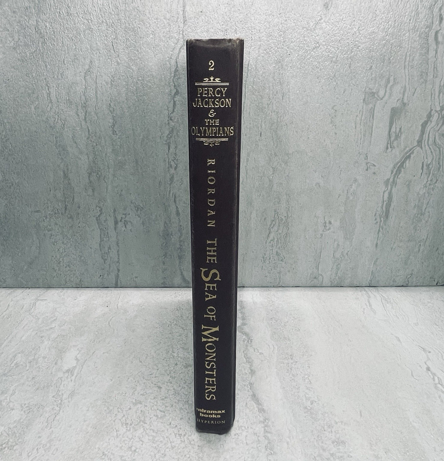 The Sea of Monsters Rick Riordan 1st Edition 4th Print Hardcover Percy Jackson
