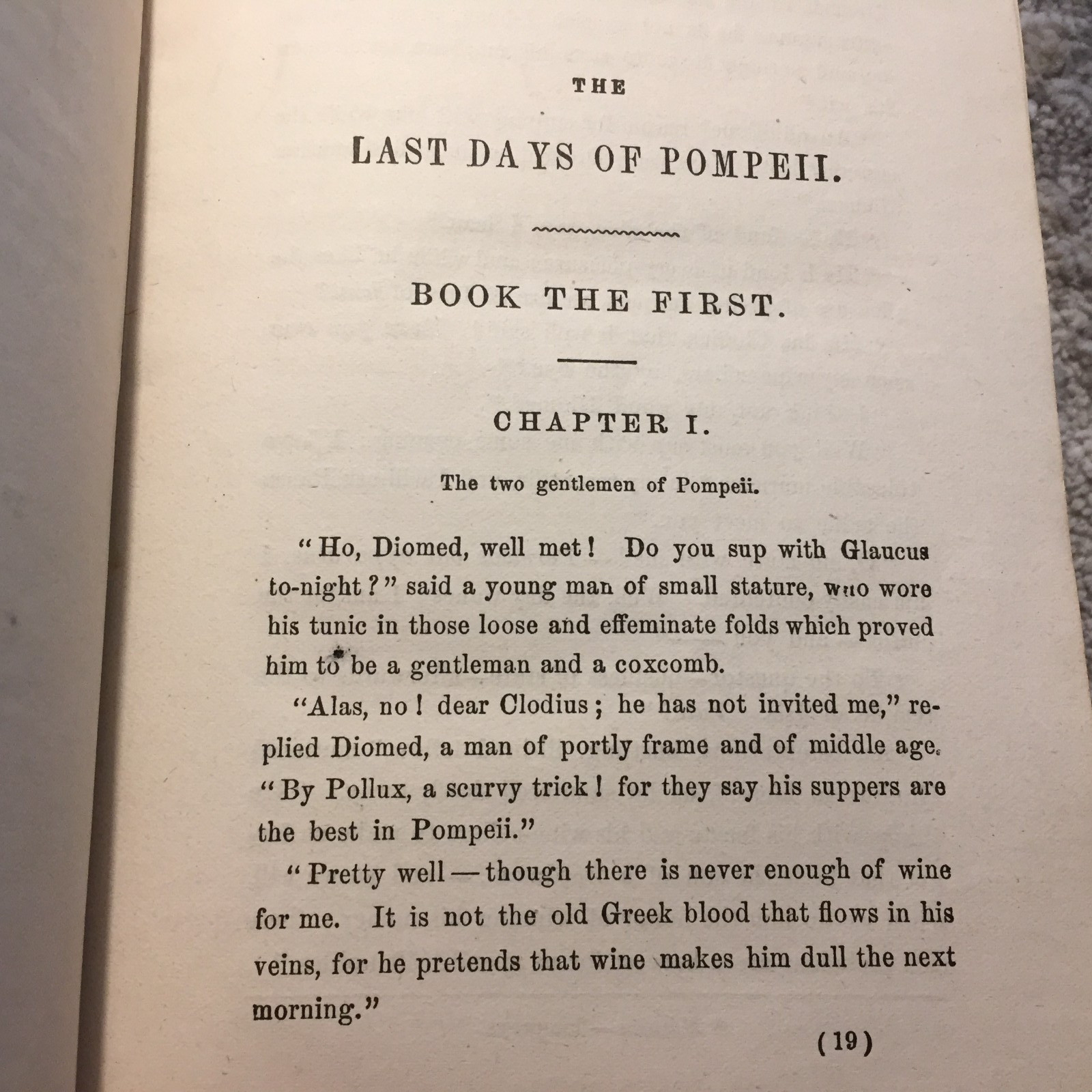 The Last Days Of Pompeii Edward Bulwer-Lytton 1880 J.B. Lippincott Disaster Fic