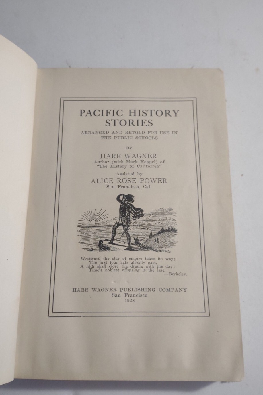 Pacific History Stories by Harr Wagner Hardback Book.