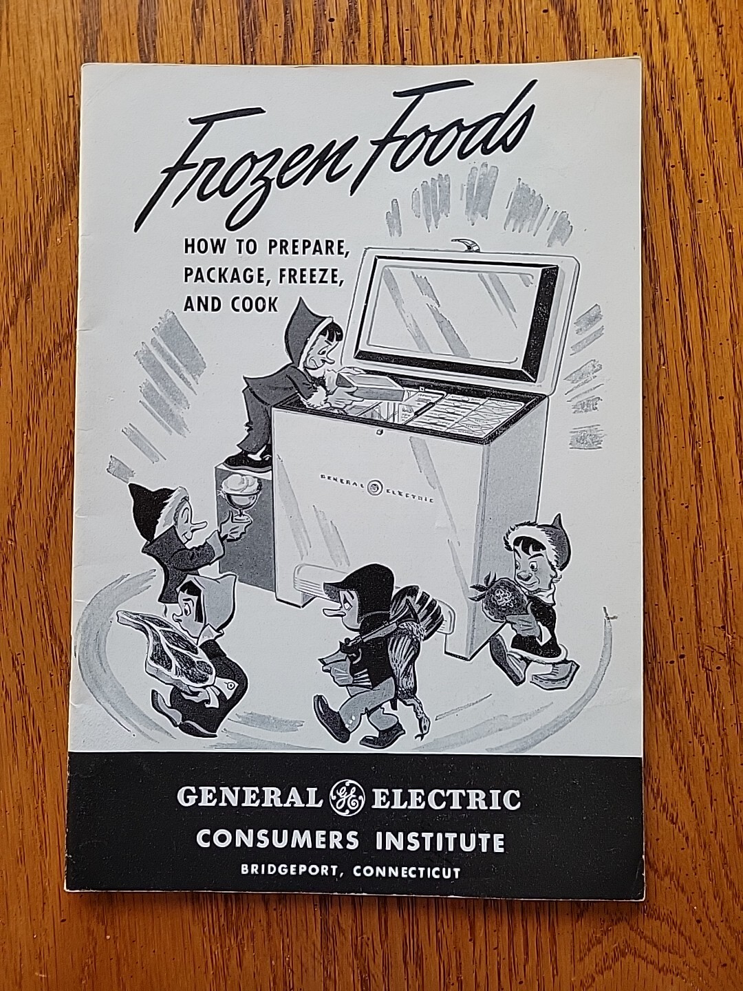 Vtg GE General Electric Consumers Institute Frozen Foods Guide To Prepare Cook