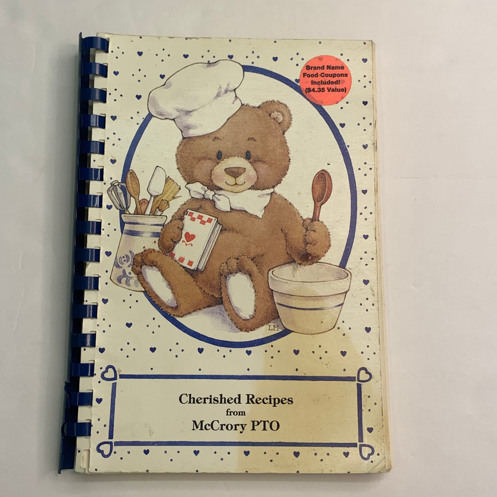 Cherished Recipes From McCrory PTO Cookbook Collection of Cooking Vintage 1993