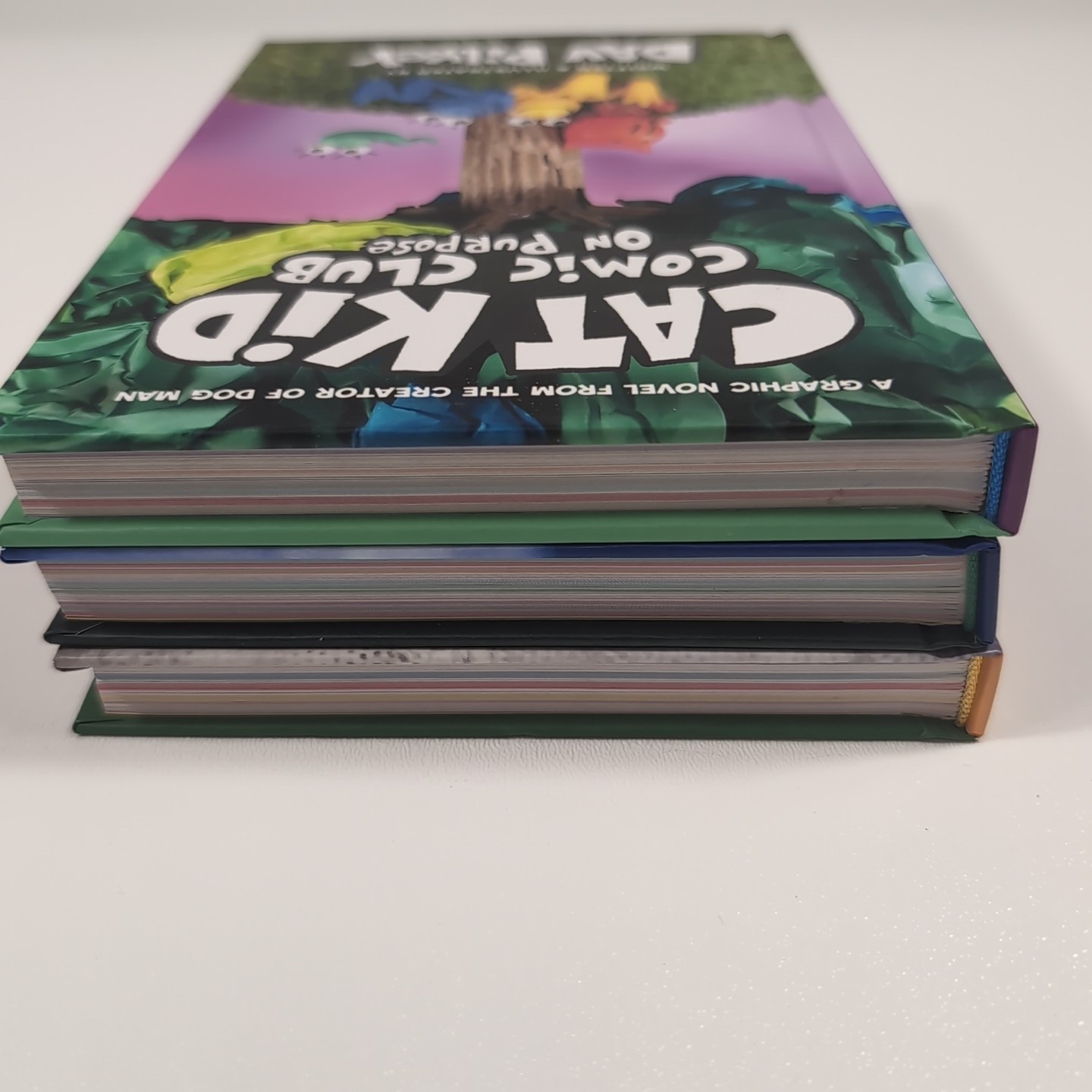 Cat Kid Comic Club by Dav Pilkey Lot of 3 Hardcovers Bundle Kids Books Ages 7-11