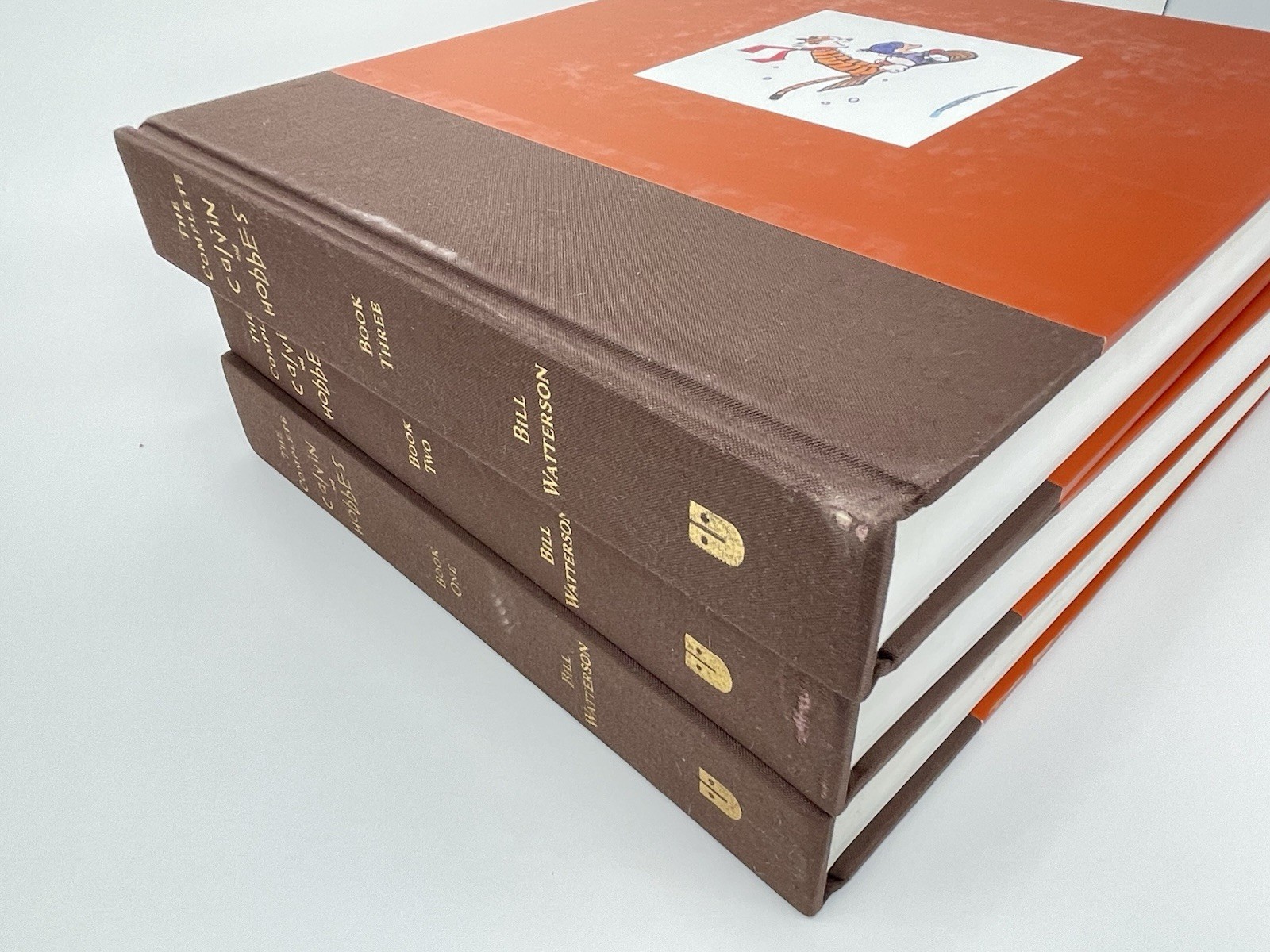 Vtg Complete Calvin and Hobbes 3 Volume Hardcover 1st Ed. Bill Watterson Cover