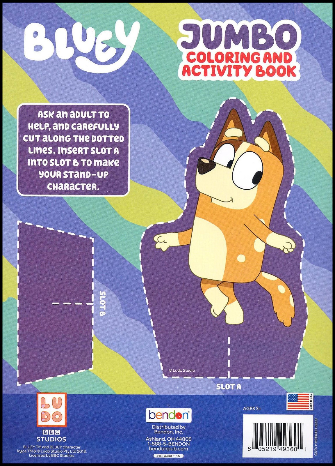 Bluey – Jumbo Coloring And Activity – Book