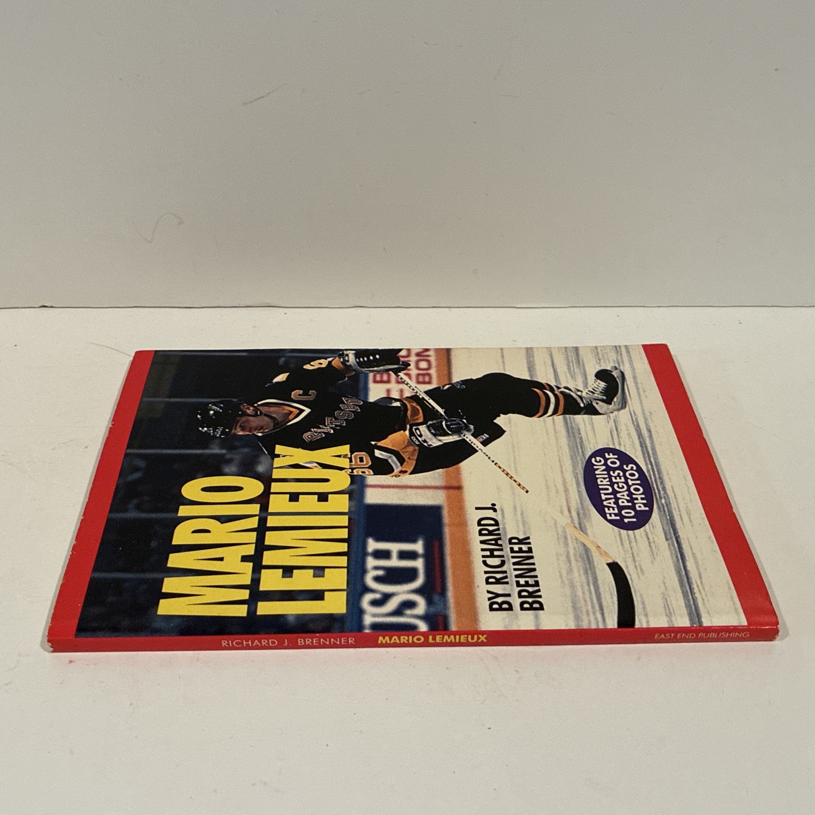 Mario Lemieux Book By Richard Brenner With 10 Pages Of Photos – First Printing
