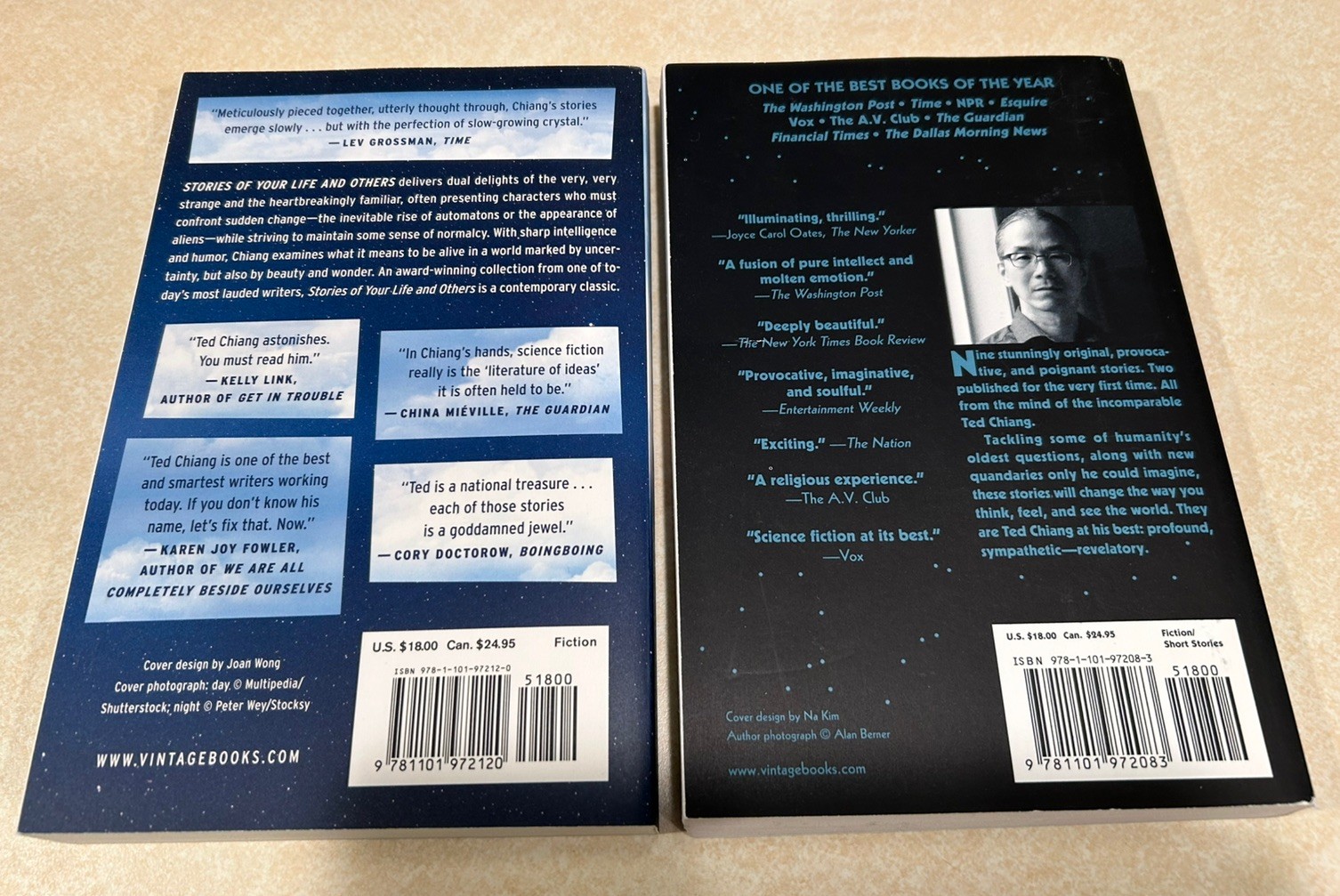 NEW Ted Chiang Lot of 2 Stories Of Your Life And Exhalation Paperback Lot