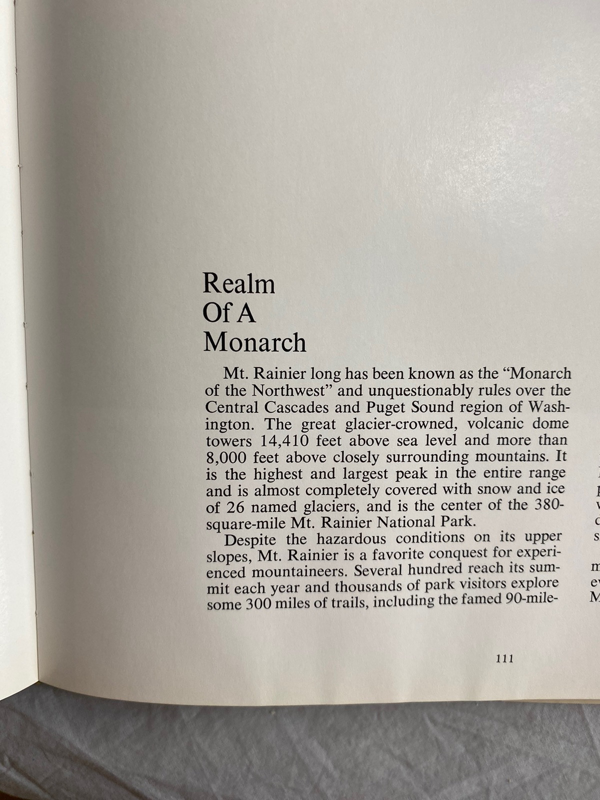 The Cascade Range by Ray Atkeson HC DJ 1969