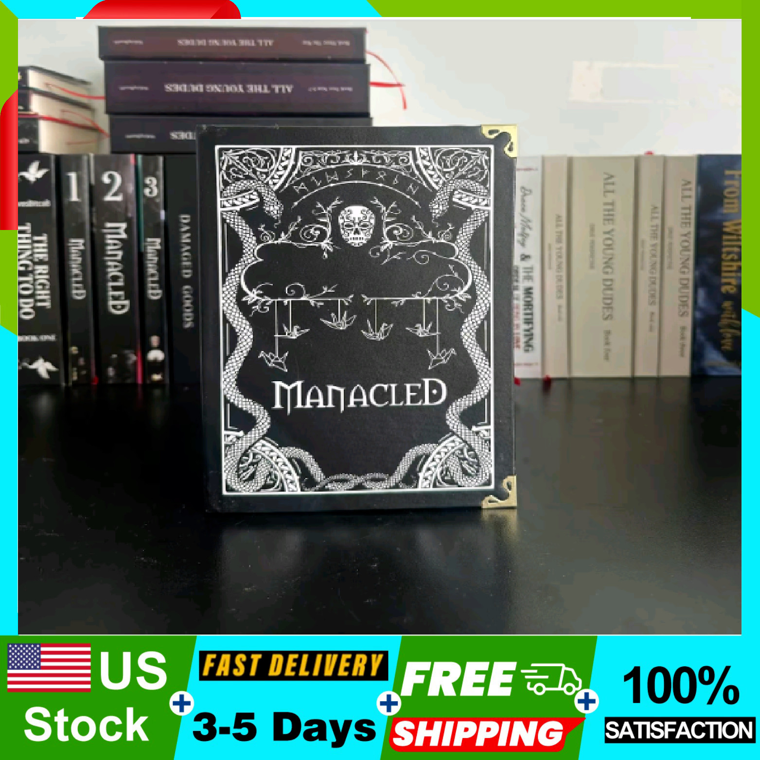 Entire Manacled Book with Illustrations – Hardcover by SenLinYu – 3 in 1 New