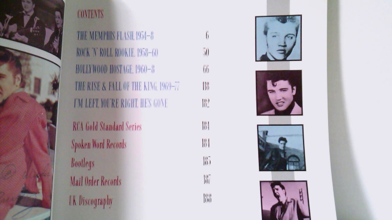 ELVIS PRESLEY~THE ILLUSTRATED RECORD~BY MIKE FARREN & ROY CARR~Set of 2~1982