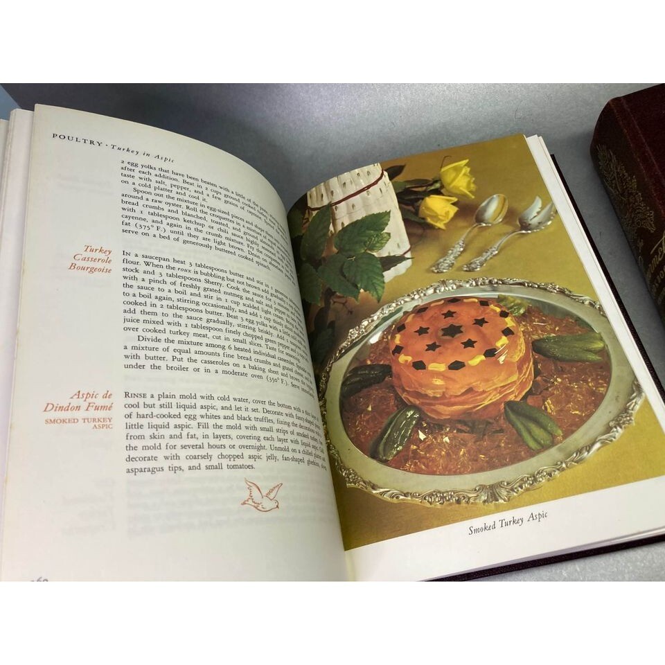 The Gourmet Cookbook 2 Volume Book Set 1 & 2 Classic Recipes Vintage 1974