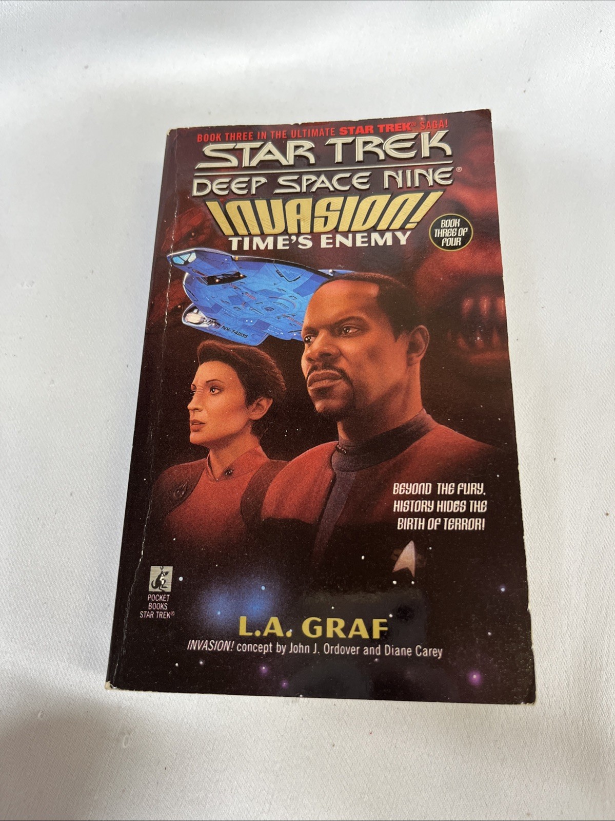 Star Trek Deep Space Nine Paperback Novels Lot of 7- “Warped” +#2,3,8,12,16,24