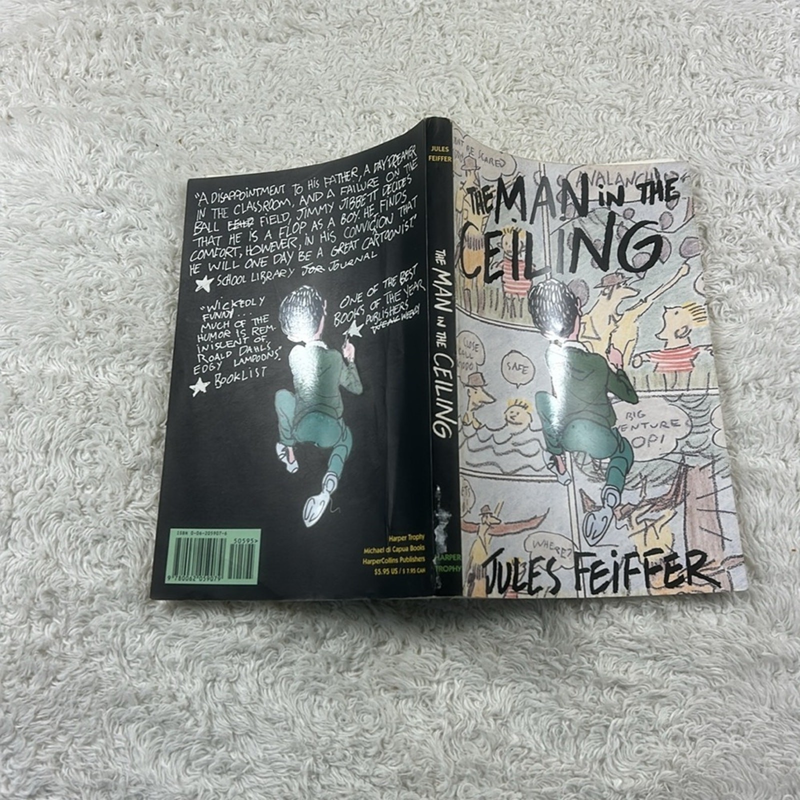 Bundle Jules Feiffer novels – The Man in the Ceiling and A Room with a Zoo