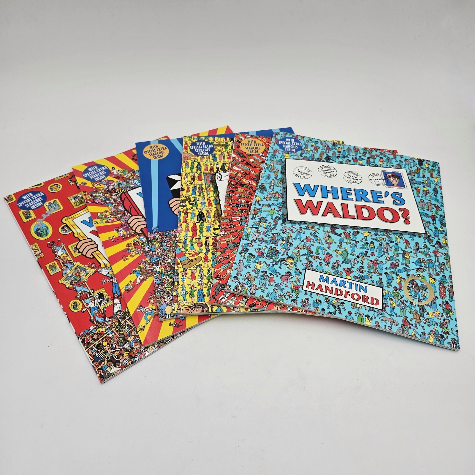 Wheres Waldo? The Super Six! Boxed Set Of 6 Books Poster & 80-Piece Puzzle – LN