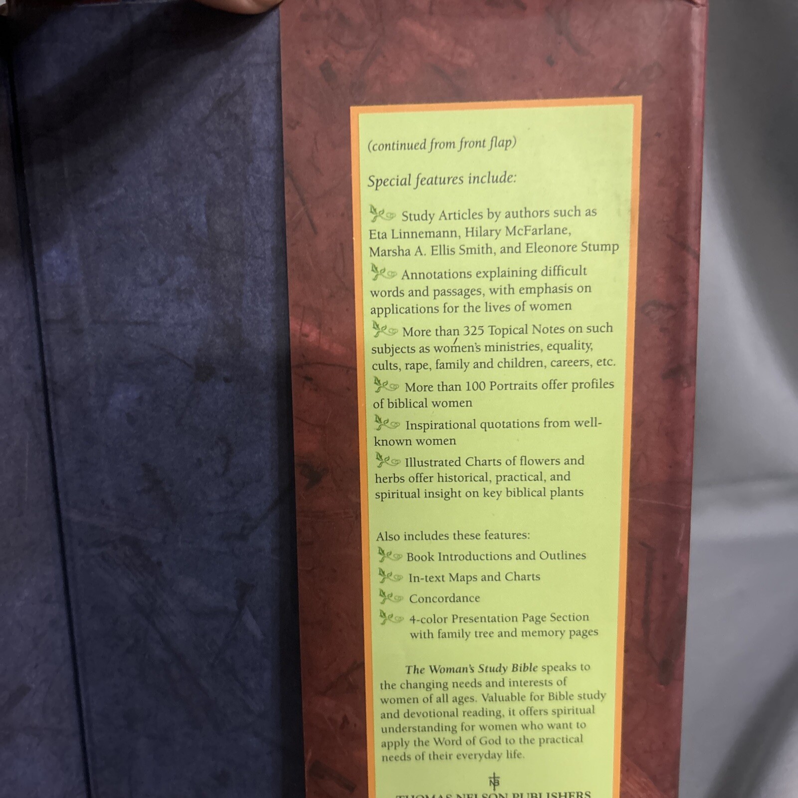 Woman’s Study Bible NKJV Opening the Word of God to Women by Thomas Nelson 922