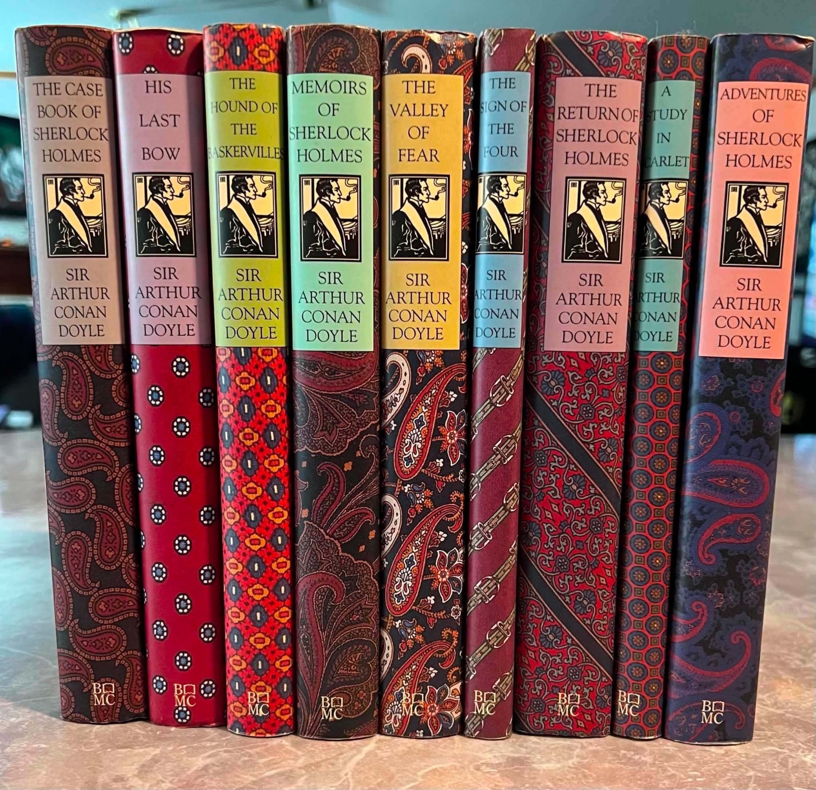 Lot of 9 SHERLOCK HOLMES Sir Conan Arthur Doyle BOMC Set