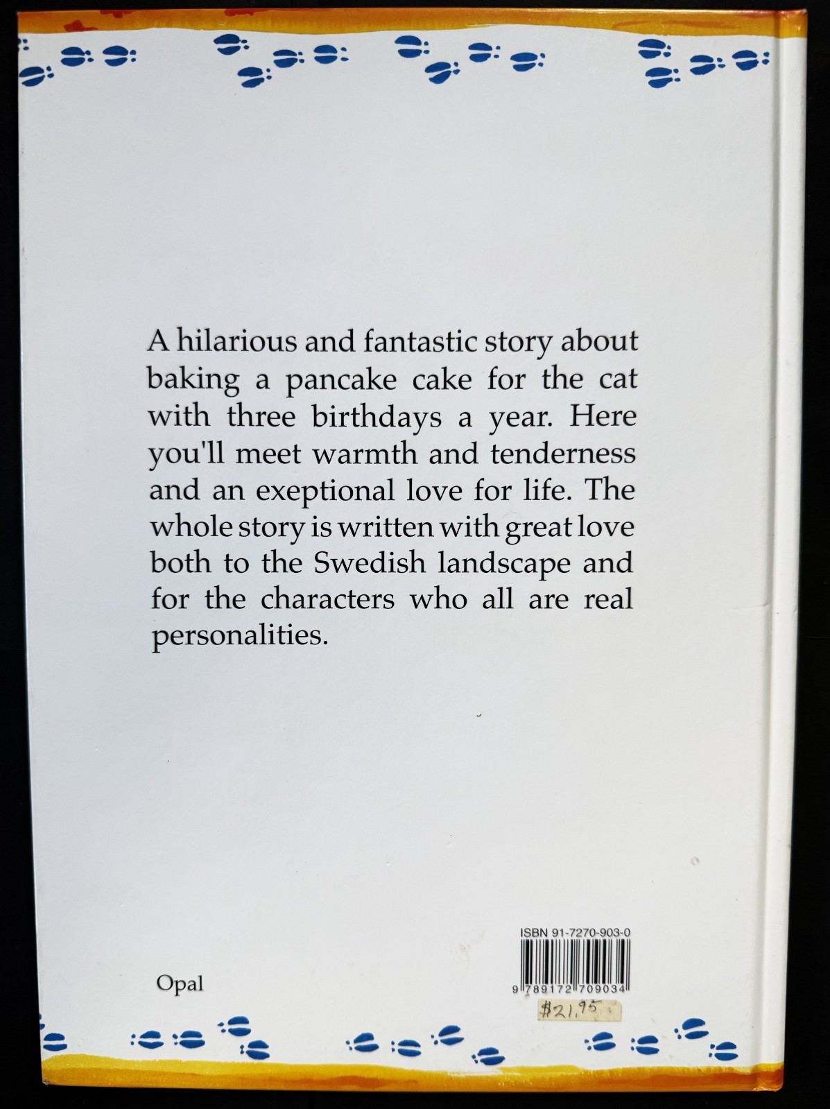 Like-New THE BIRTHDAY CAKE, Pettson & Findus. Sven Nordqvist. Hardcover. Sweden